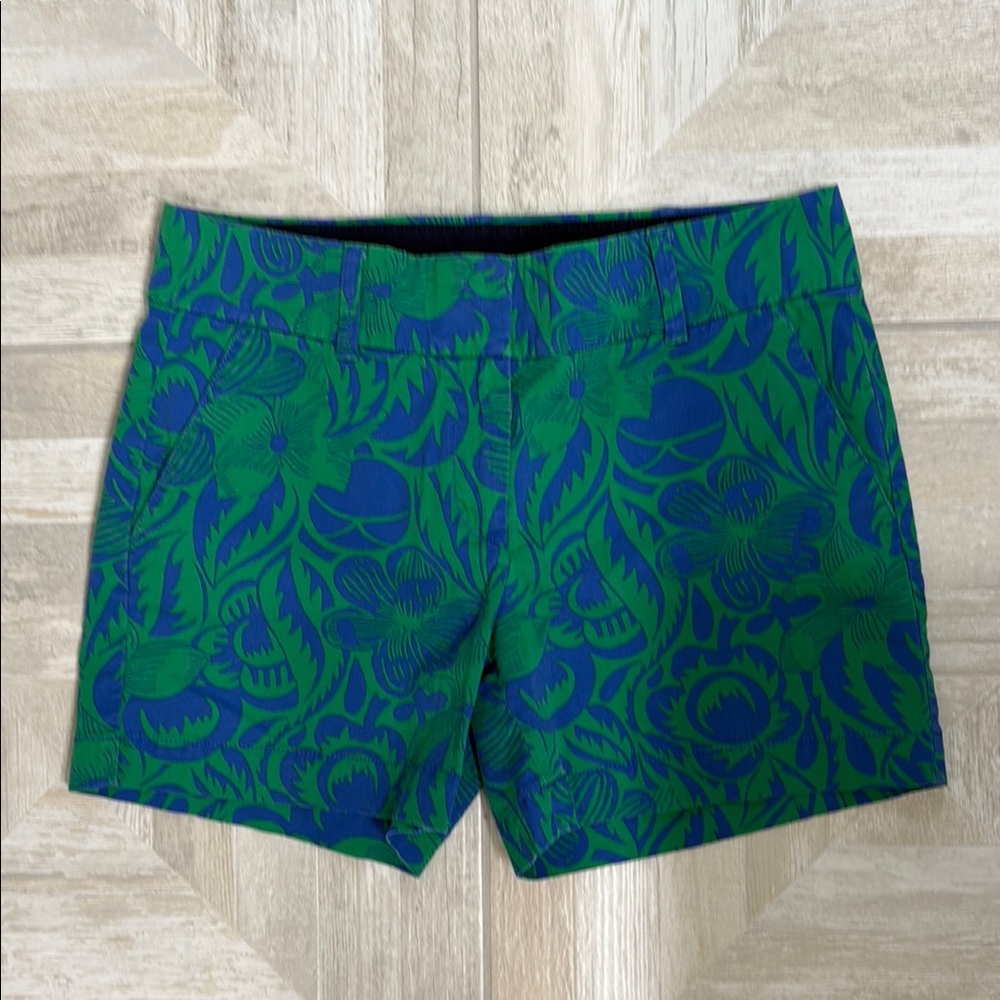 Talbots Green Floral Shorts